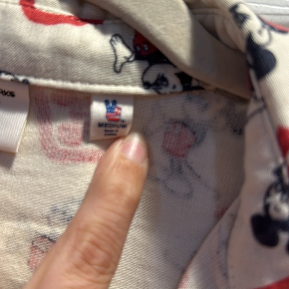 Disney Parks Forever x Junk Food Mickey Button Down Shirt M - Picture 3 of 7